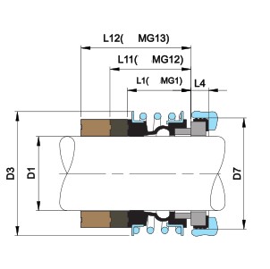 Lepu Seal cartridge roten mechanical seal Suppliers bulk production-1