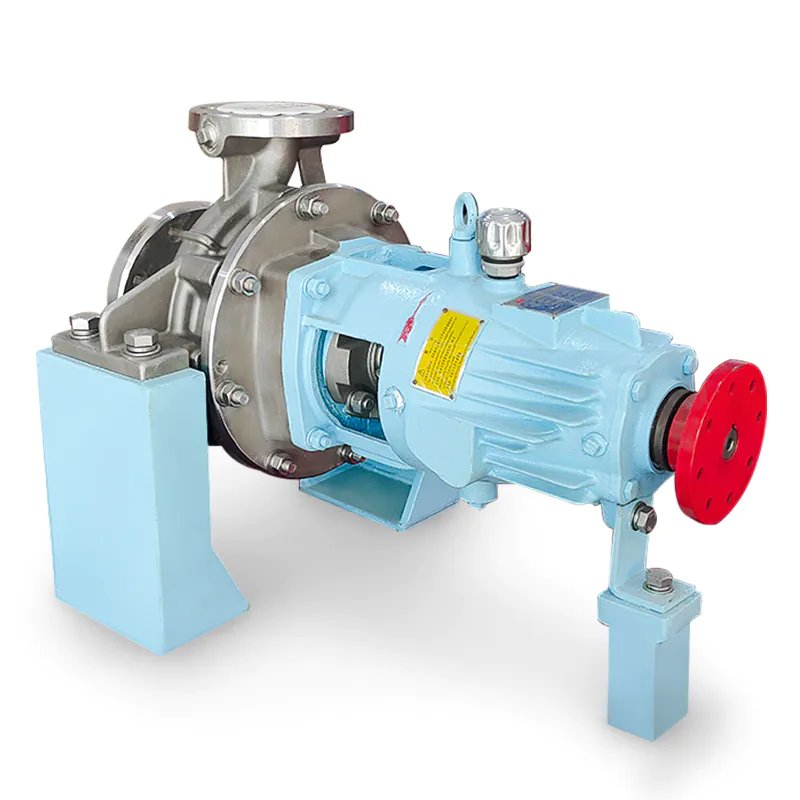 Centrifugal design OH2 chemical process pump with top level pump technology